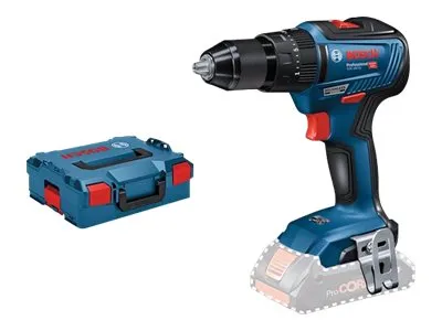 Bosch GSB 18 V-55 Professional - Støthammer-bor/driver - trådløs - 2 hastigheter - nøkkelfri borhylse 13 mm - 55 N·m - uten batteri - 18 V - SOLO