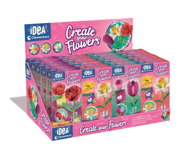 Mini blomsterfabrikkdisplay (24 stk)