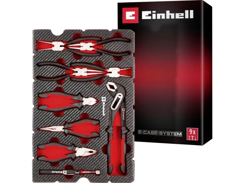 Einhell verktøyplate tangsett 9 deler for E-Case S-F (370522)