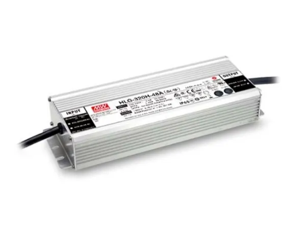 MEAN WELL HLG-320H-54A, 321,3 W, IP65, 62000 timer, 90-305 V, 47 ~ 63 Hz, 3.5 / 115VC, 1.65 / 230VC, 1.45 / 277VC