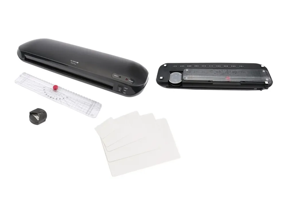 Olympia 4 in 1 Set with Laminator A 330 Plus - Laminator - varm- eller kaldlaminator - pung - 33 cm - med Olympia trimmer og hjørnerunder