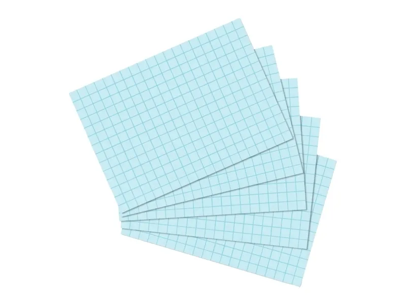 Herlitz 10901460, Blå, Rute papir, 170 g/m², 100 stykker