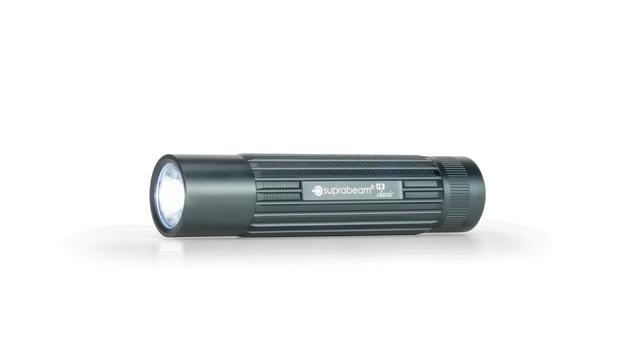 Suprabeam lykt Q3classic 330 lm, 3xAAA, 210 m, vanntett IP68 (opptil 2 m)