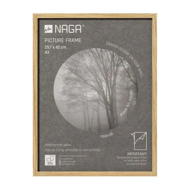 NAGA billedramme 29,7x42 cm i eik