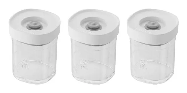 ZWILLING Fresh & Save CUBE Opbevaringssæt, XS / 3-dele, gennemsigtig-hvid