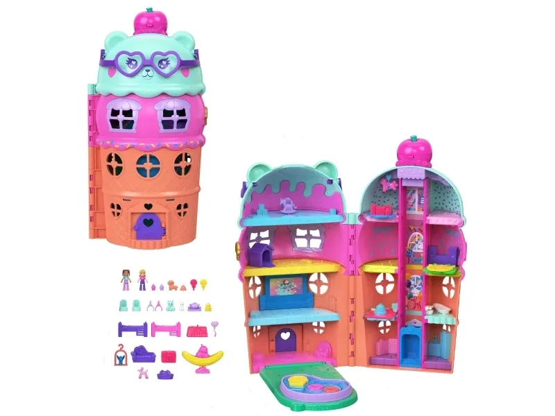 Polly Pocket Ice House figursett med basseng Mattel