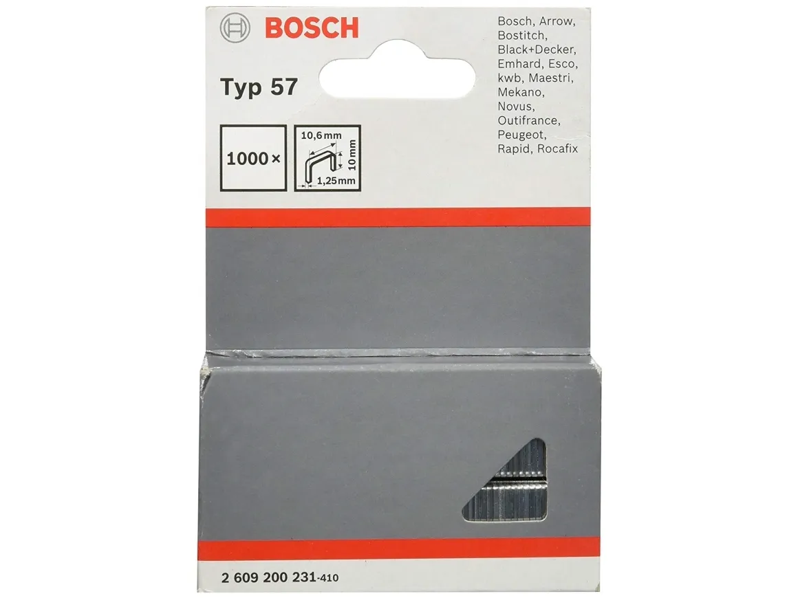 Bosch KLIPPE TYPE 57 10MM 1000 STK