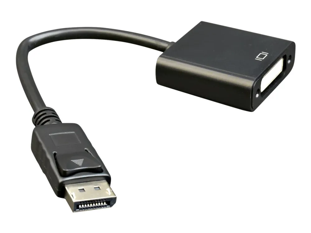 Cablexpert - Video adapter - DisplayPort (hann) til DVI-I (hunn) - DisplayPort 1.0 - 10 cm - svart