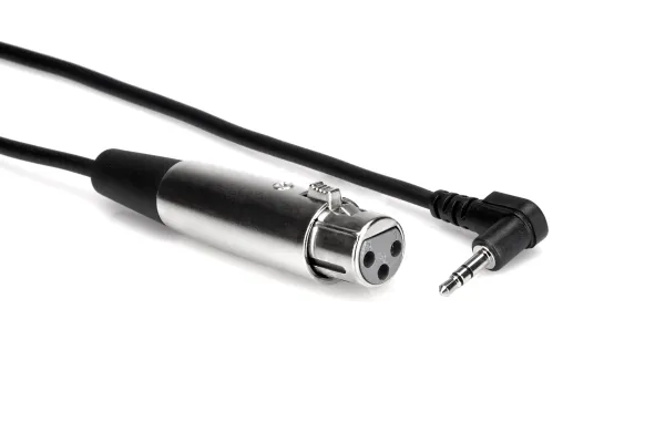 Hosa Technology XVM-110F, XLR (3-pin), Hunkjønn, 3.5mm TRS, Hankjønn, 3 m, Svart