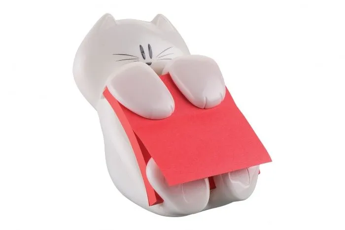 Post-It Pop-up Notes Dispenser for 3 in x 3 in Notes, Cat Dispenser, 7,62 cm
