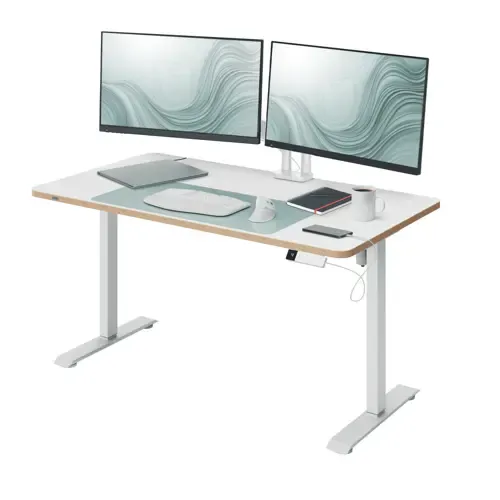 Leitz Ergo Compact elektrisk Hev/Senk bord 120 x 70 cm, Hvit, 60 kg, 720 - 1180 mm, Tre, Rektangulær form, IGR