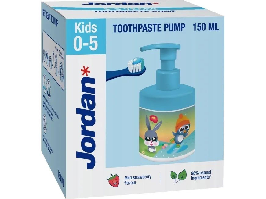 Jordan barnepasta med pumpe 0-5 år 150 ml