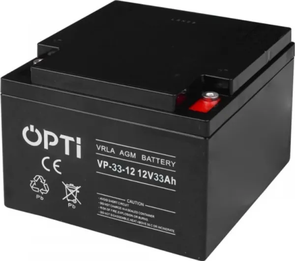OPTI AGM-batteri 12V 33Ah OPTI