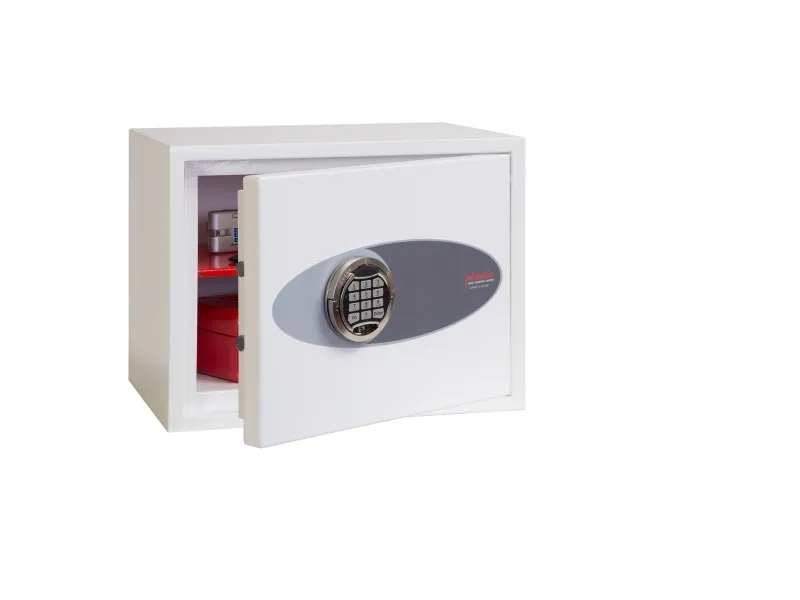 Phoenix Safe Co. Fortress SS1182E, Frittstående safe, 24 l, Hvit, Elektronisk, Stål, Gulv/vegg