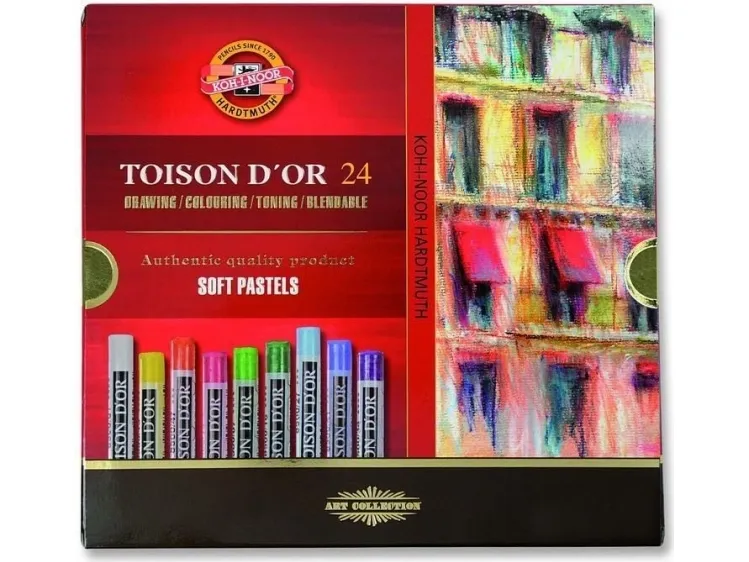 Koh I Noor pastell - 24 farger Toison