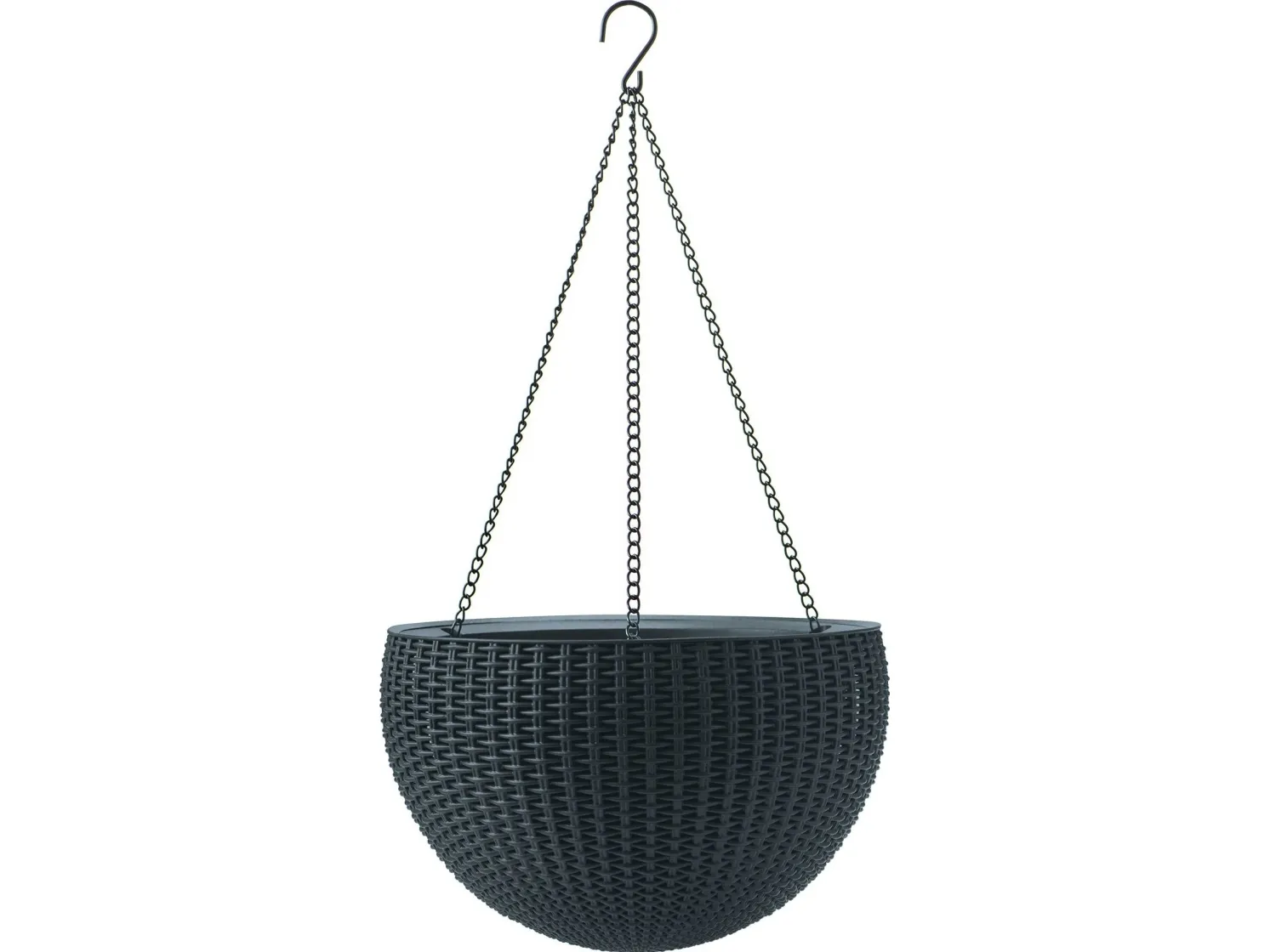 Keter hengende plantepotte i rottinglook 35 cm
