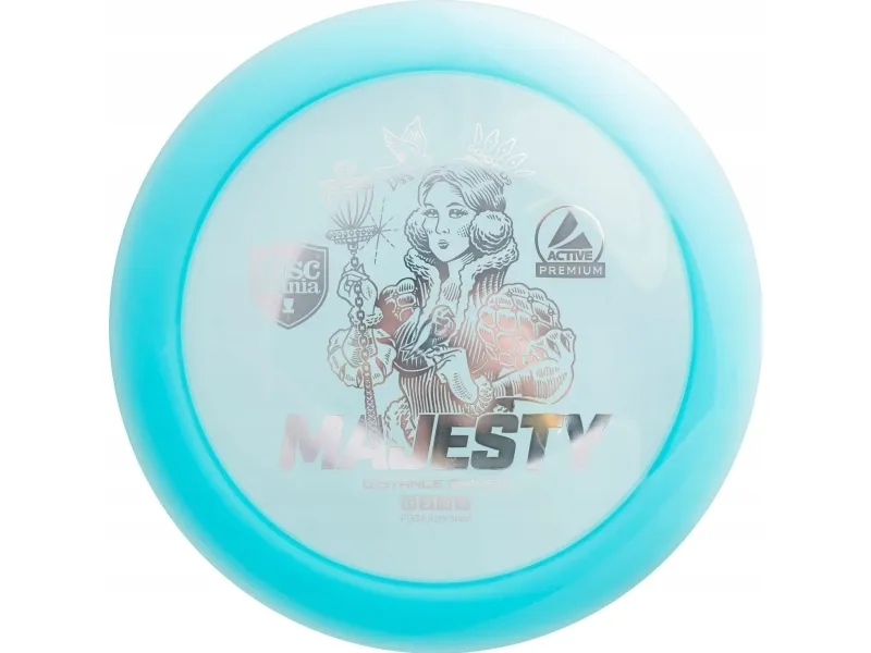 Discmania frisbee golf disc Distance Driver MAJESTY Active premium gul