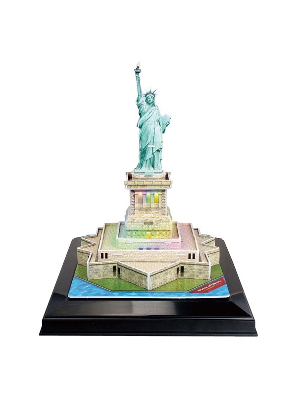 Cubic Fun 3D Puzzle Statue of Liberty with LED Lighting 3D Puslespill