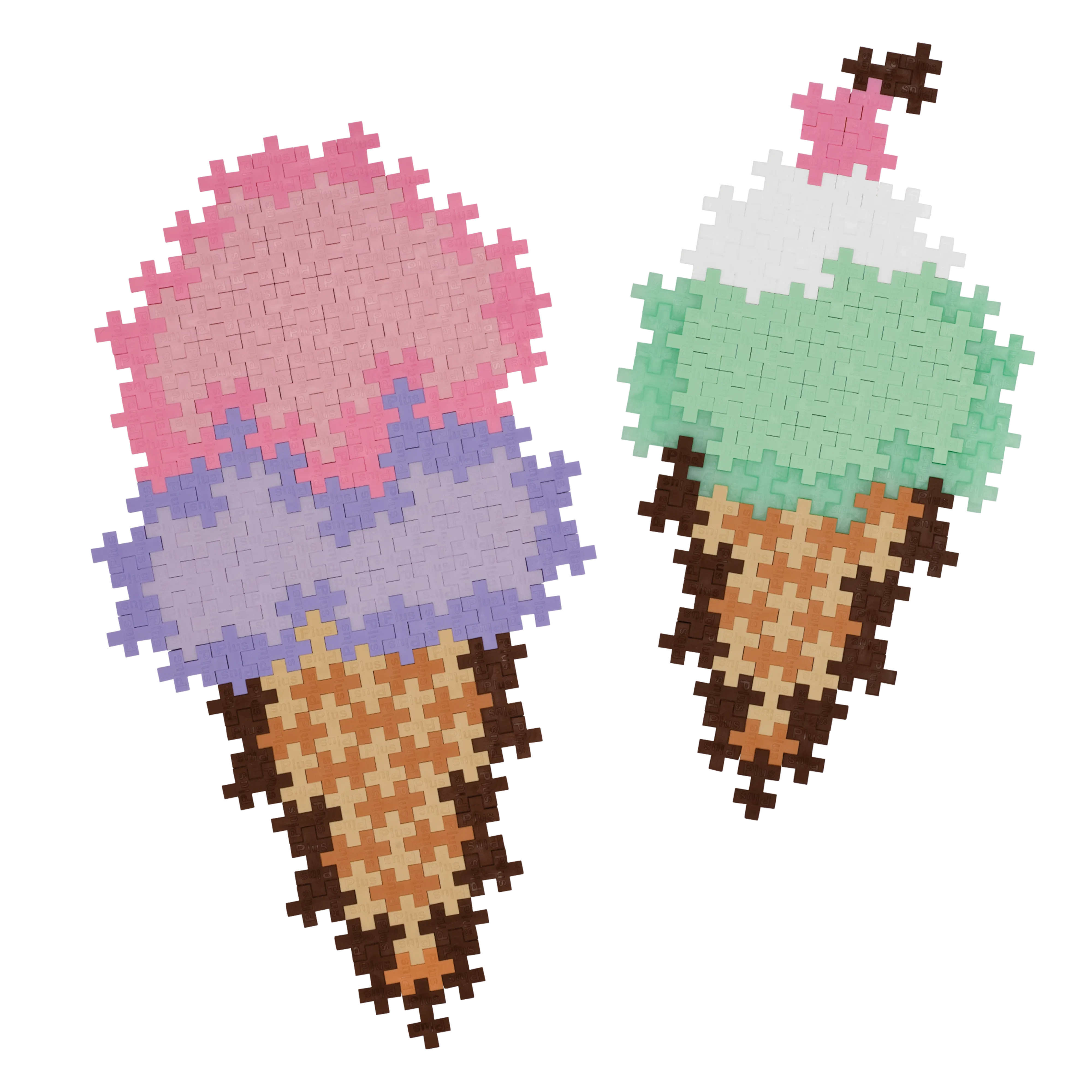 Plus-Plus Puzzle By Number Ice Cream Cones 250pcs