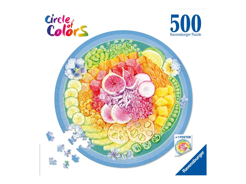 Ravensburger Poke Bowl, 500 stykker, Mat og drikke, 12 år