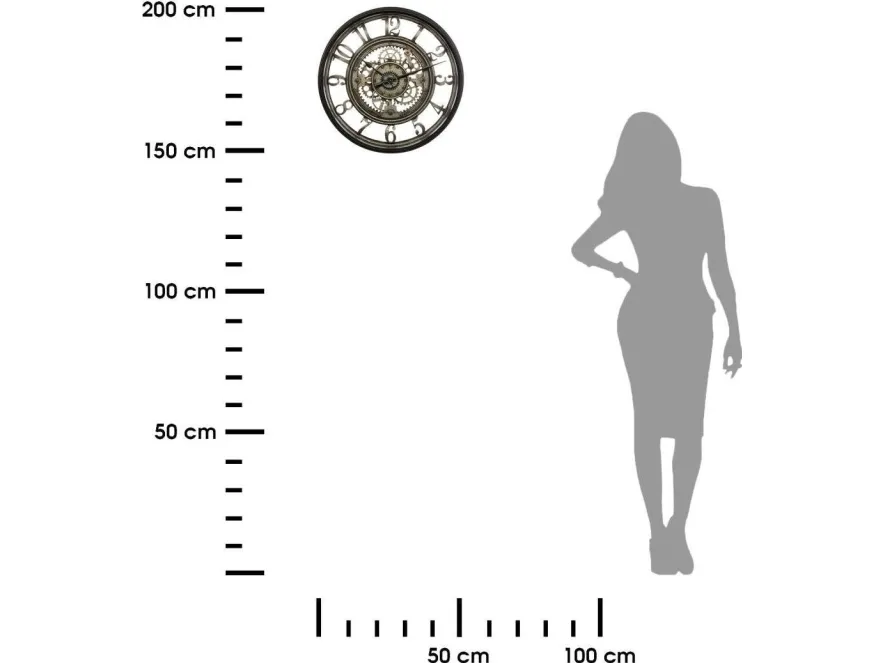 Atmosphera Meca veggklokke 51 cm