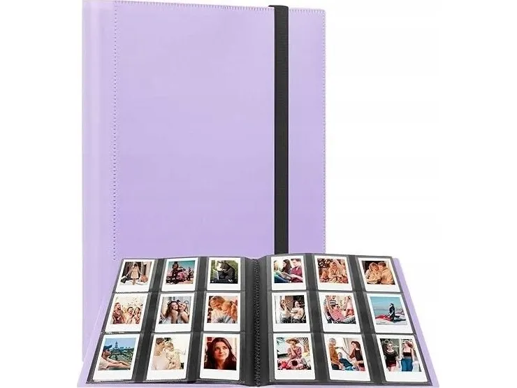 LoveInstant Photo Album 360 Photos For Fujifilm Instax Mini / Xiaomi / Polaroid / Canon / Hp / Kodak / Purple