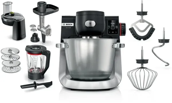 Bosch Serie 6 MUMS6ZS34, 5,5 l, Sort, Rustfritt stål, Rotasjon, 3,5 kg, 3,5 kg, 1,1 m