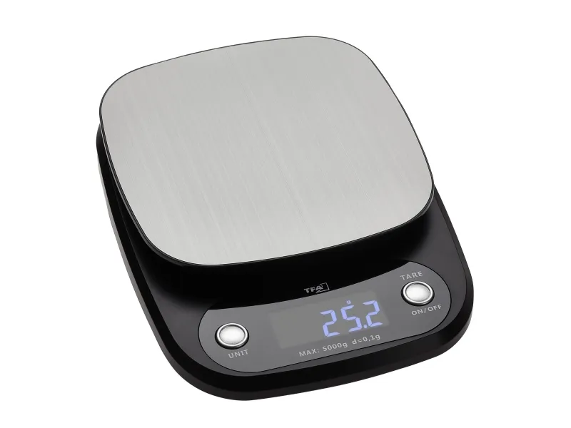 TFA-Dostmann Apple Pie, Elektronisk kjøkkenvekt, 5 kg, 0,1 g, Antrasitt, Plast, Rustfritt stål, Rustfritt stål