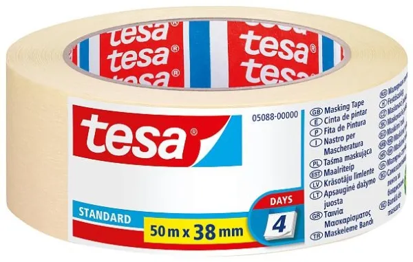 TESA Standard, For malere, Papir, Hvit, Universell, 2 dager, 50 m