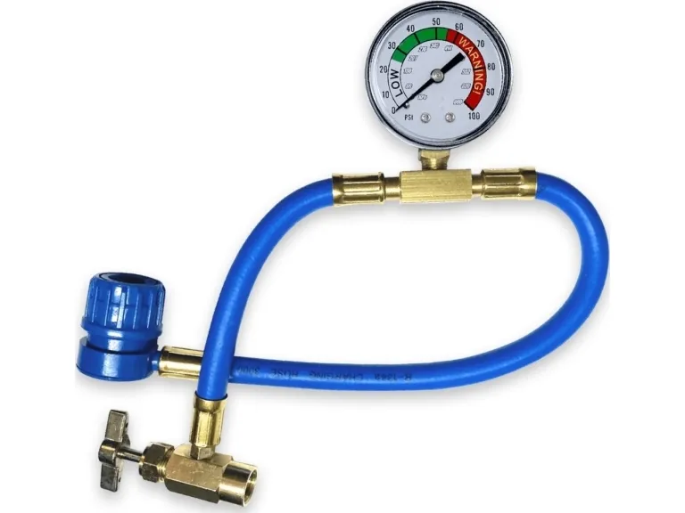 Alca trykkslange med manometer for A/C