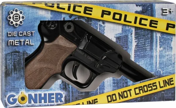 Gonher metal politipistol 8 skudd