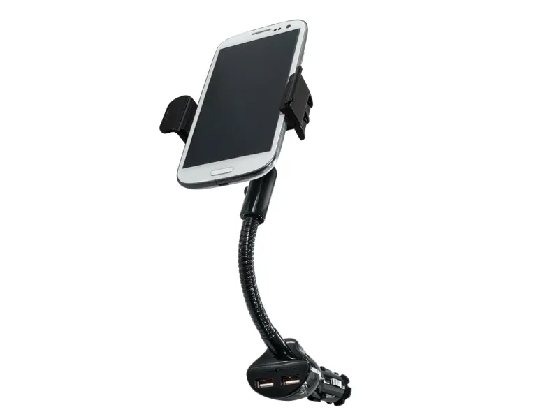 LogiLink PA0121, Mobiltelefon/smarttelefon, Aktiv holder, Bil, Sort