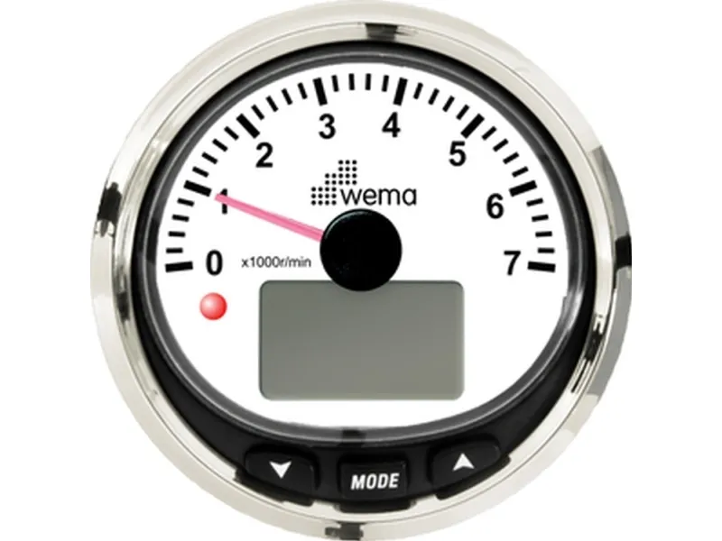 Vema turteller 7000 omdr NMEA2000, hvit RF