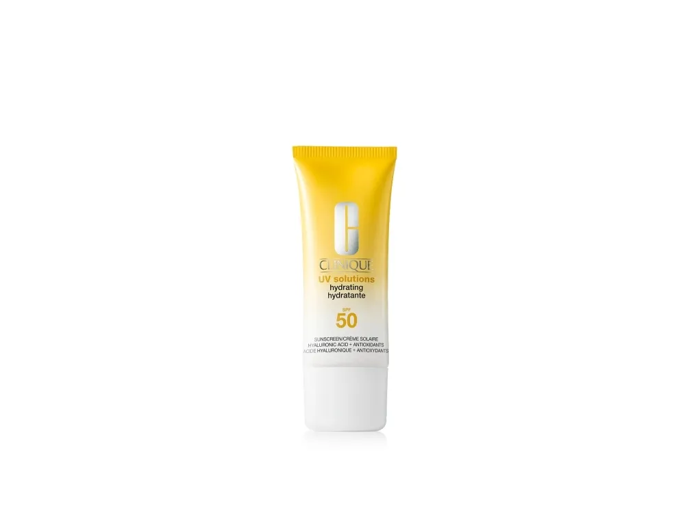 Clinique UV Solutions Hydrating Sunscreen SPF 50, Solkrem, Ansikt, Rør, Beskyttelse, Sensitiv Hud, 40 ml