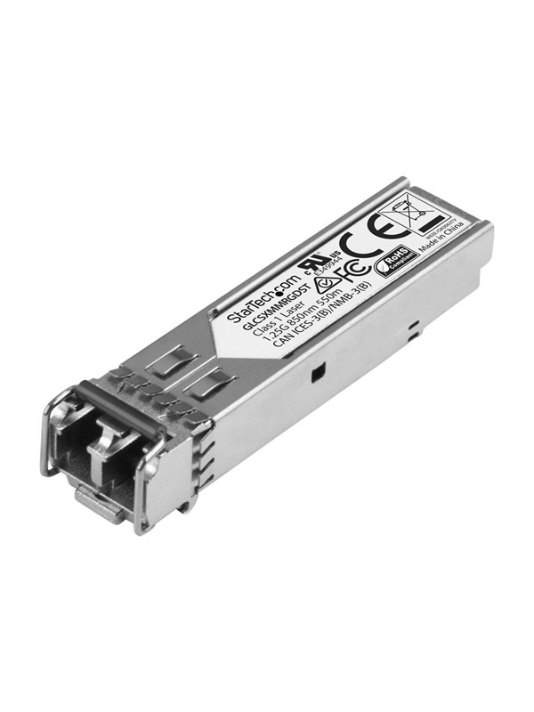 StarTech.com Gigabit Fiber 1000Base-SX SFP Transceiver Module - Cisco GLC-SX-MM-RGD Compatible - MM LC - 550 m (1804 ft) - SFP (mini-GBIC) transceiver modul - Gigabit Ethernet