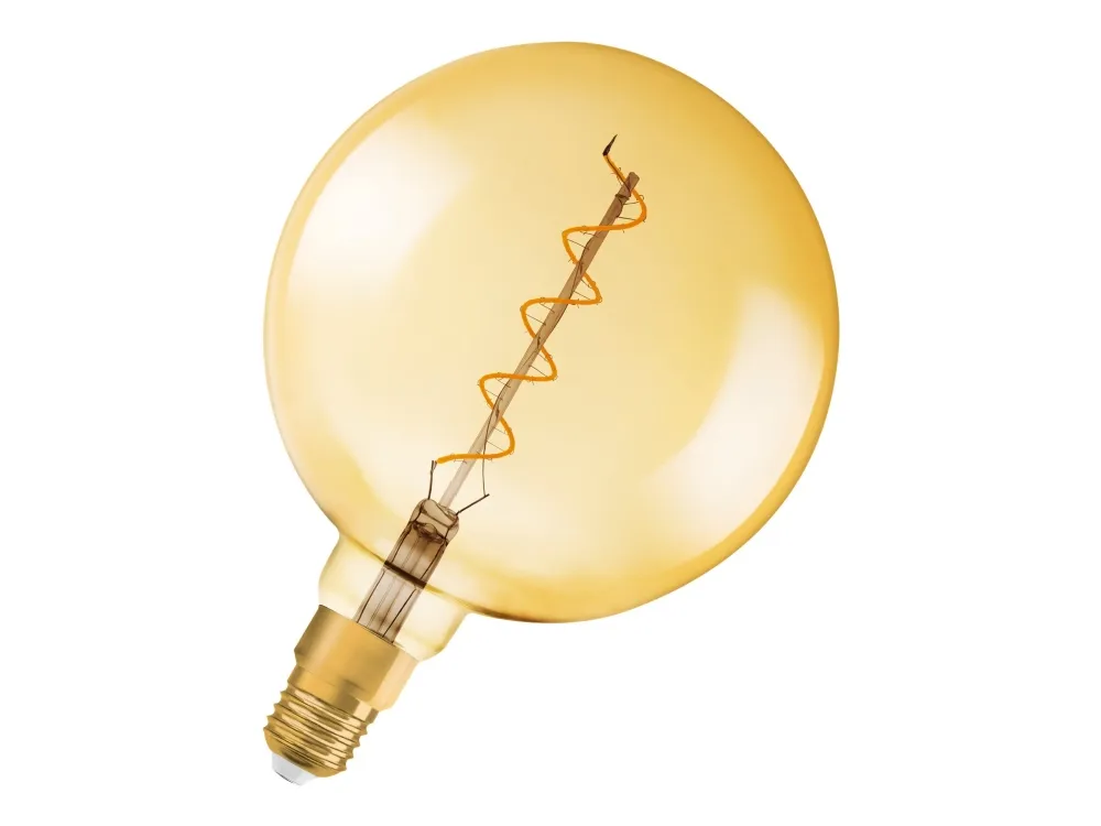 Vintage 1906 LED Stor Globe Spiral 5W 820 330 lm, E27 guld, dæmp