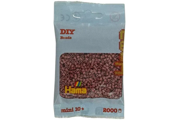 Hama mini-perler 2000 stk mørk blush