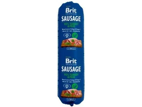 Brit Premium Sausage turkey with peas 800g