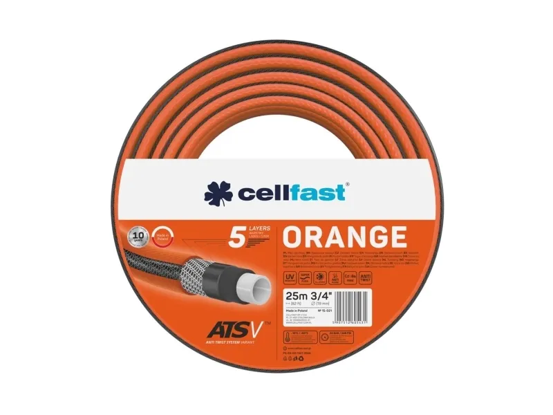 Cellfast Wąż ogrodowy ORANGE 3/4 25m C15-021