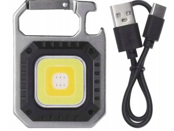 Emos lommelykt LED COB 750 lm - nøkkelring oppladbar