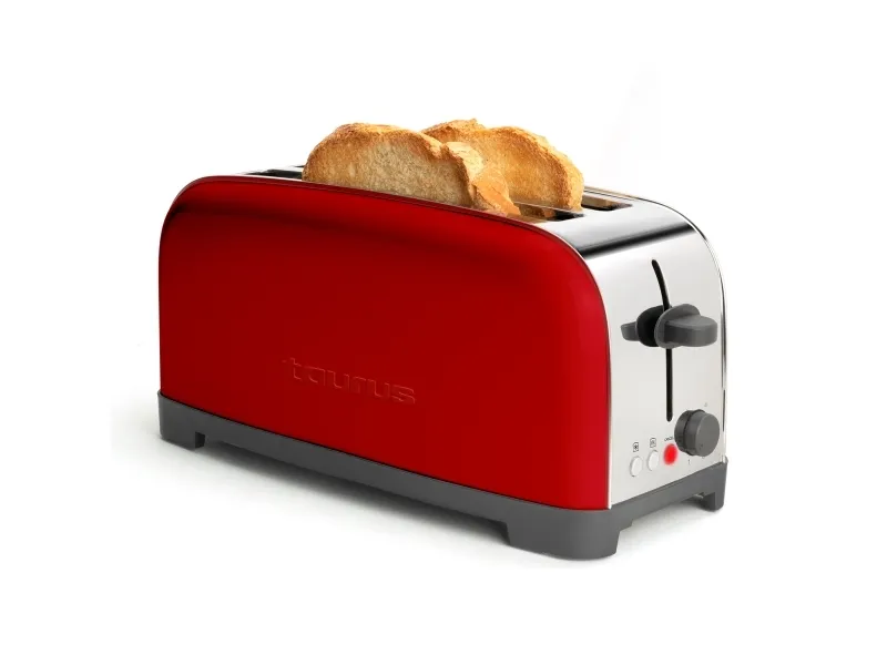 Taurus Vintage Red, 2 skiver, Rød, Rustfritt stål, Rustfritt stål, Knapper, 1400 W