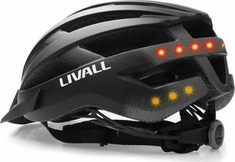 Livall Sykkelhjelm Livall MT1Neo Intercom/BT/LED/SOS Størrelse 58-62cm svart
