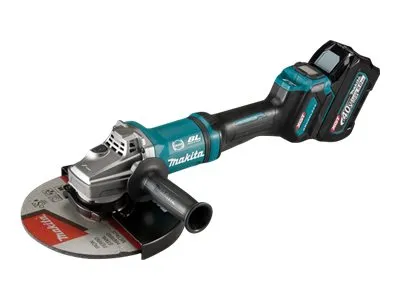 Makita XGT GA038GT201 - Vinkelsliper - trådløs - 230 mm - 2 batterier, inkludert lader - 40 V
