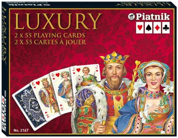 Piatnik spillekort - Luxury Poker Size, dobbel dekk