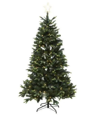 Falk juletre kunstig PE/PVC LIFA klasse A+ 180x122 cm m/LED og stjerne NORDIC WINTER (780-235)