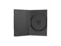 MediaRange DVD Case Single - DVD-videoboks - kapasitet: 1 CD/DVD - svart (en pakke 50)