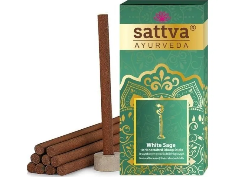 Sattva røkelsespinner White Sage 10 stk