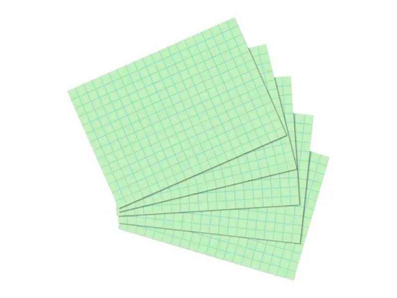 Herlitz 10901452, Grønn, Rute papir, 170 g/m², 100 stykker
