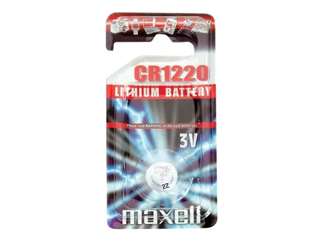 Maxell lithium CR1220 batteri, 1 stk.