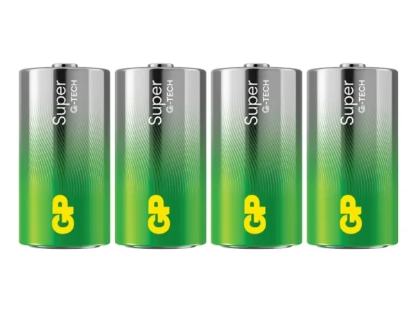C-batteri R14 GP Super Alkali-mangan 1,5 V 4 stk